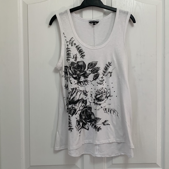 George style ladies white tank top - Picture 2 of 8